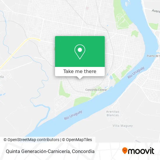 Quinta Generación-Carnicería map