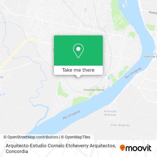 Mapa de Arquitecto-Estudio Cornalo Etcheverry Arquitectos