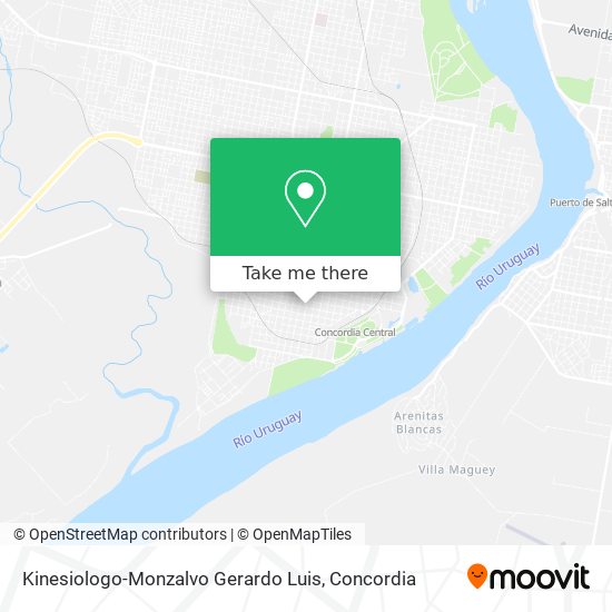 Mapa de Kinesiologo-Monzalvo Gerardo Luis