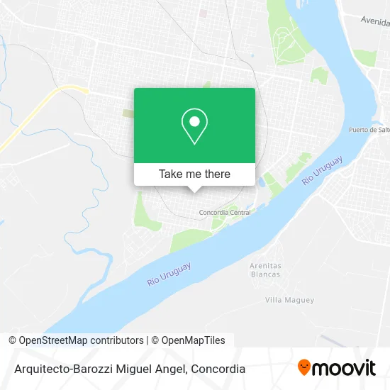 Arquitecto-Barozzi Miguel Angel map