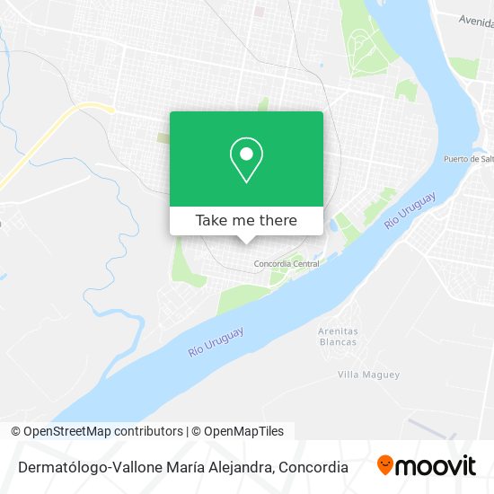 Mapa de Dermatólogo-Vallone María Alejandra