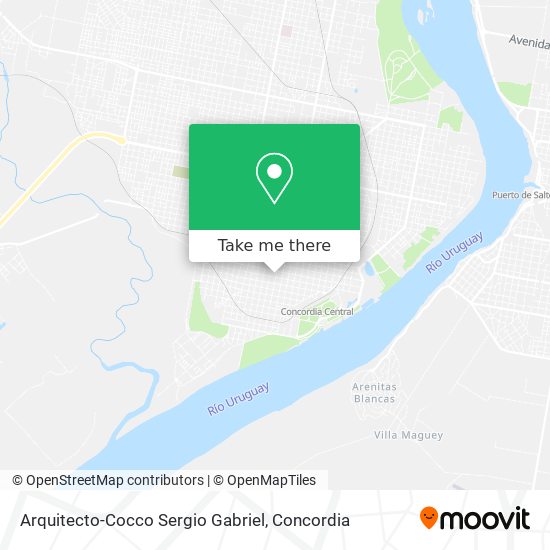 Arquitecto-Cocco Sergio Gabriel map