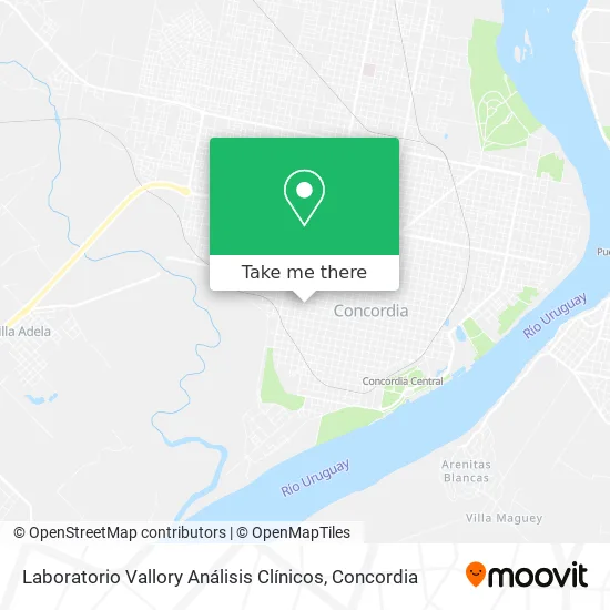 Laboratorio Vallory Análisis Clínicos map