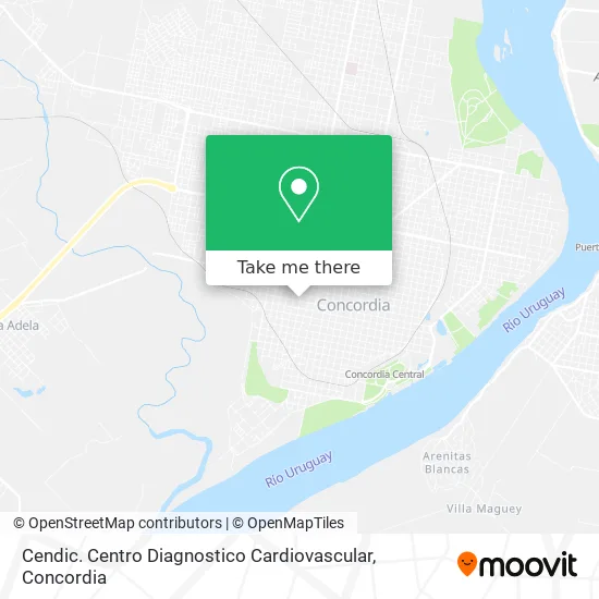 Mapa de Cendic. Centro Diagnostico Cardiovascular