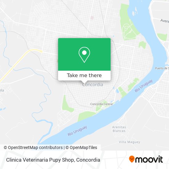 Clinica Veterinaria Pupy Shop map