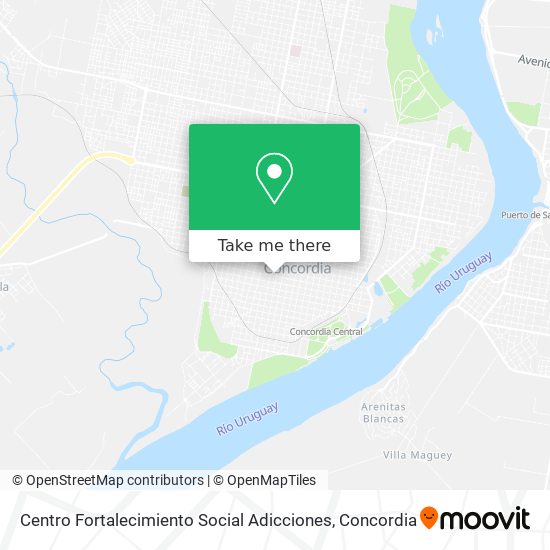Centro Fortalecimiento Social Adicciones map