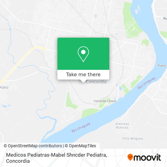Medicos Pediatras-Mabel Shncder Pediatra map