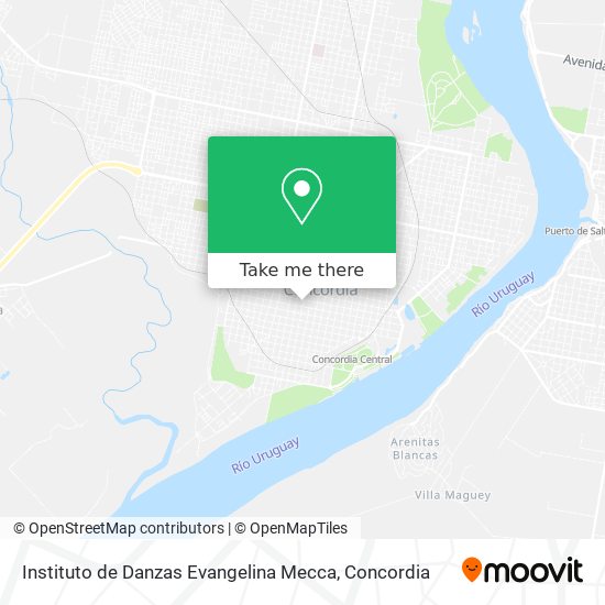 Mapa de Instituto de Danzas Evangelina Mecca