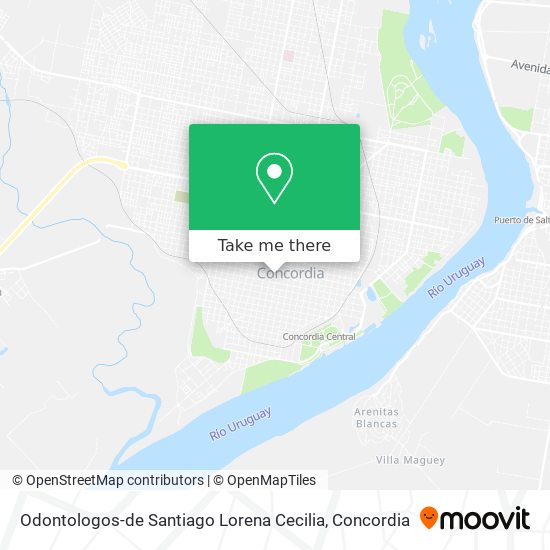 Odontologos-de Santiago Lorena Cecilia map
