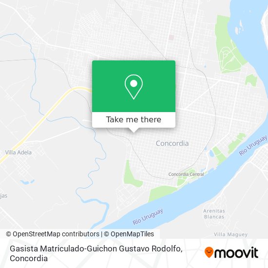 Gasista Matriculado-Guichon Gustavo Rodolfo map