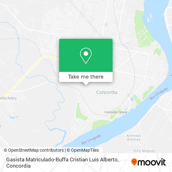 Mapa de Gasista Matriculado-Buffa Cristian Luis Alberto