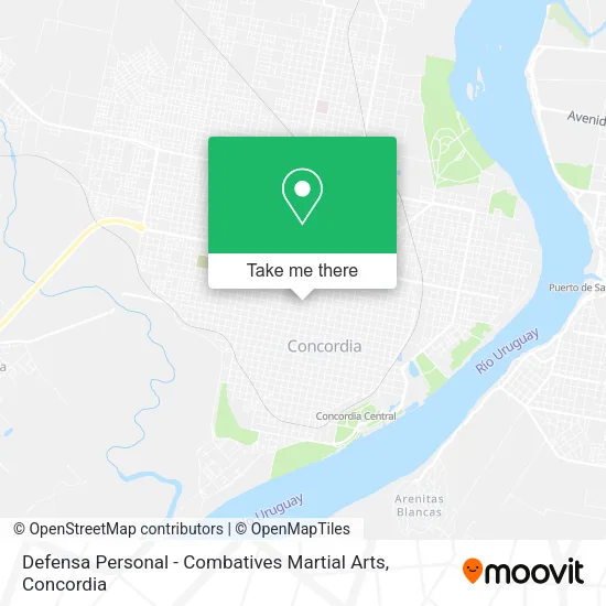 Defensa Personal - Combatives Martial Arts map
