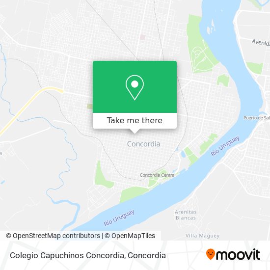 Mapa de Colegio Capuchinos Concordia