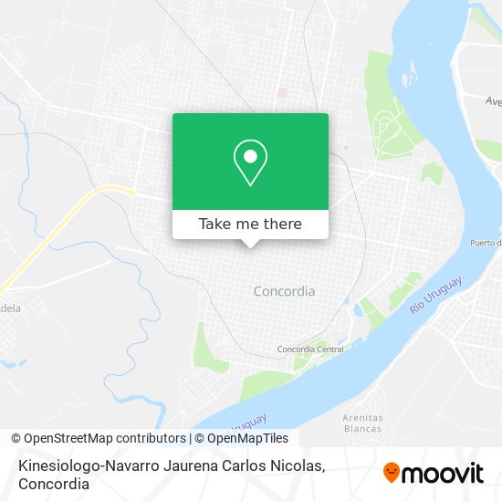Kinesiologo-Navarro Jaurena Carlos Nicolas map