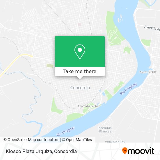 Kiosco Plaza Urquiza map