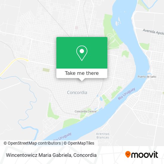 Mapa de Wincentowicz Maria Gabriela