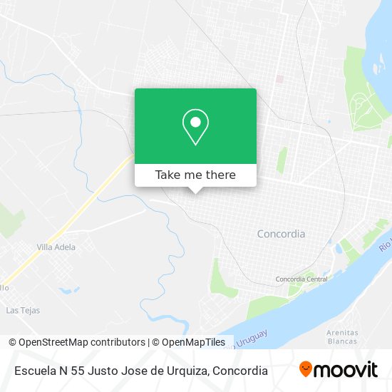 Escuela N 55 Justo Jose de Urquiza map