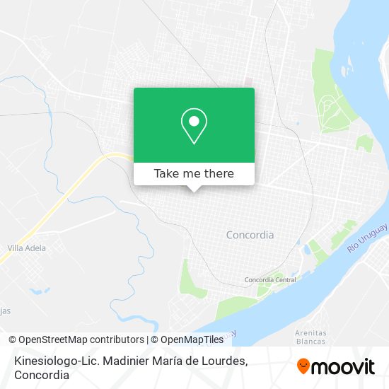 Kinesiologo-Lic. Madinier María de Lourdes map