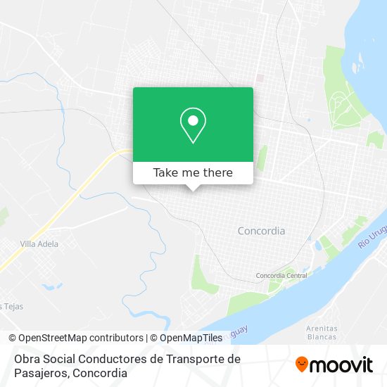 Mapa de Obra Social Conductores de Transporte de Pasajeros