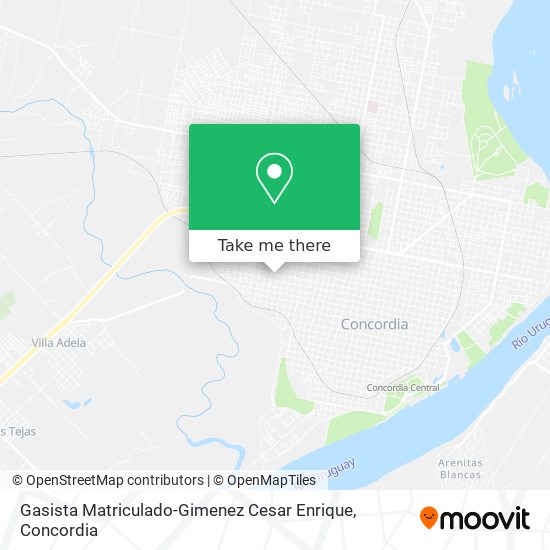 Gasista Matriculado-Gimenez Cesar Enrique map