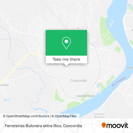 Ferreterias-Bulonera entre Rios map