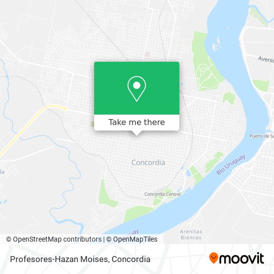 Profesores-Hazan Moises map