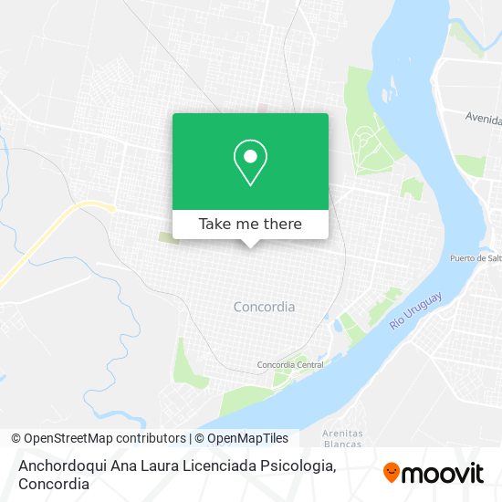Mapa de Anchordoqui Ana Laura Licenciada Psicologia