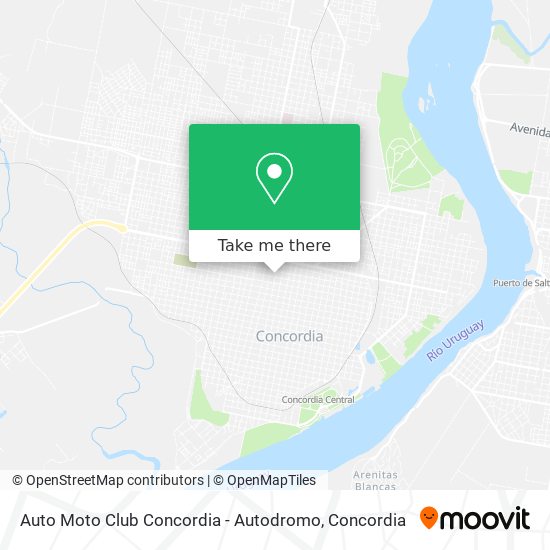 Mapa de Auto Moto Club Concordia - Autodromo