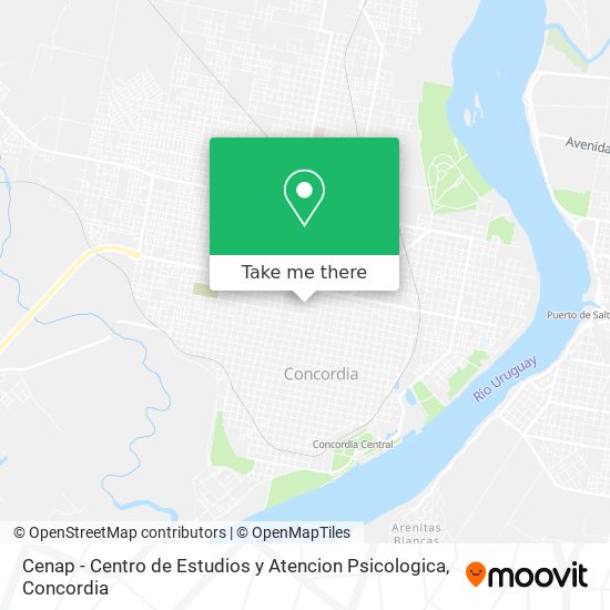 Mapa de Cenap - Centro de Estudios y Atencion Psicologica