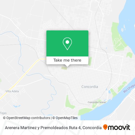 Arenera Martínez y Premoldeados Ruta 4 map