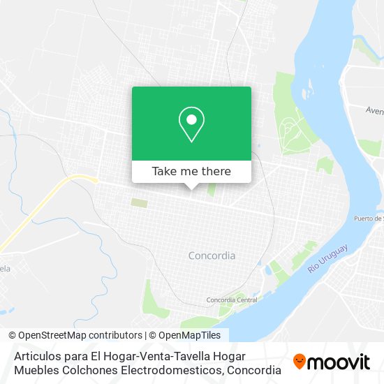 Articulos para El Hogar-Venta-Tavella Hogar Muebles Colchones Electrodomesticos map