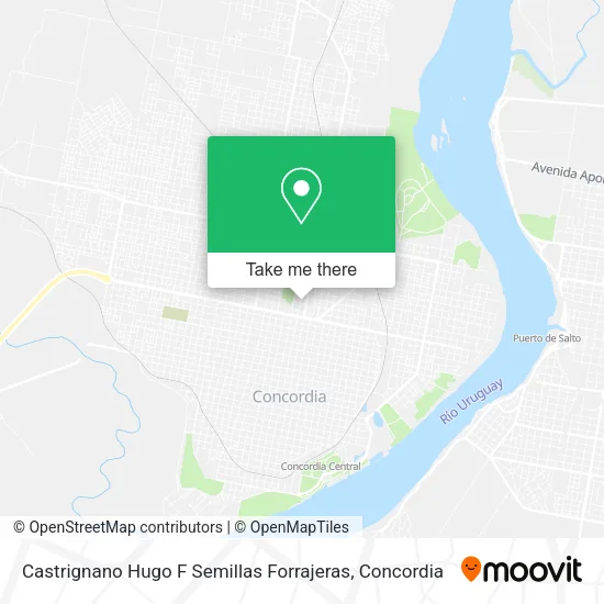 Castrignano Hugo F Semillas Forrajeras map