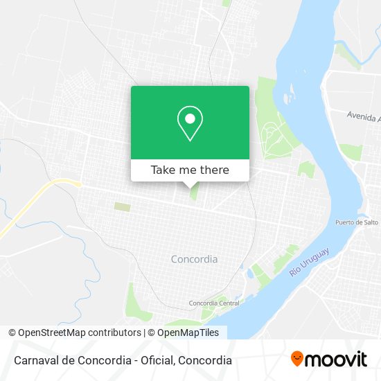 Carnaval de Concordia - Oficial map
