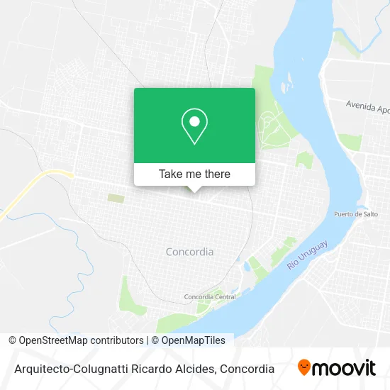 Arquitecto-Colugnatti Ricardo Alcides map