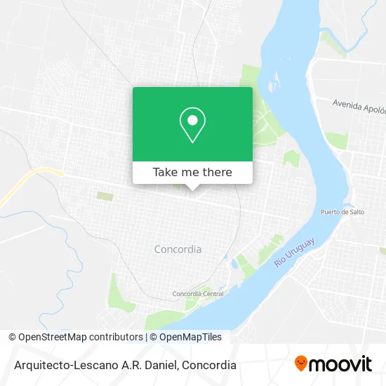 Arquitecto-Lescano A.R. Daniel map