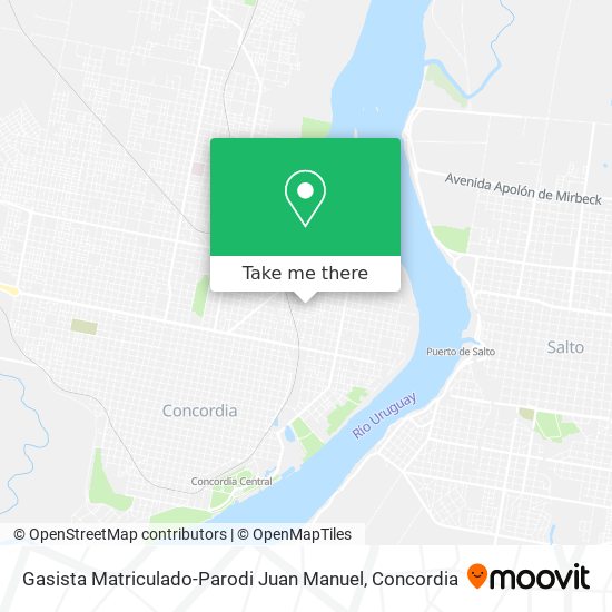 Gasista Matriculado-Parodi Juan Manuel map