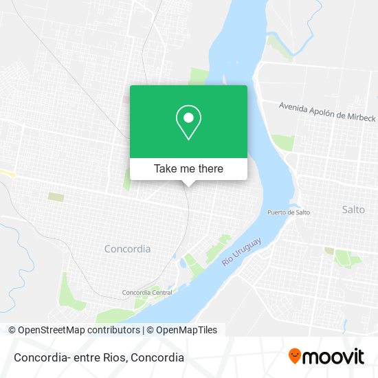 Mapa de Concordia- entre Rios