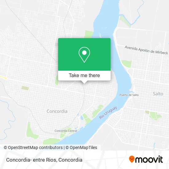 Concordia- entre Rios map