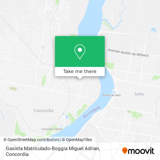 Gasista Matriculado-Boggia Miguel Adrian map