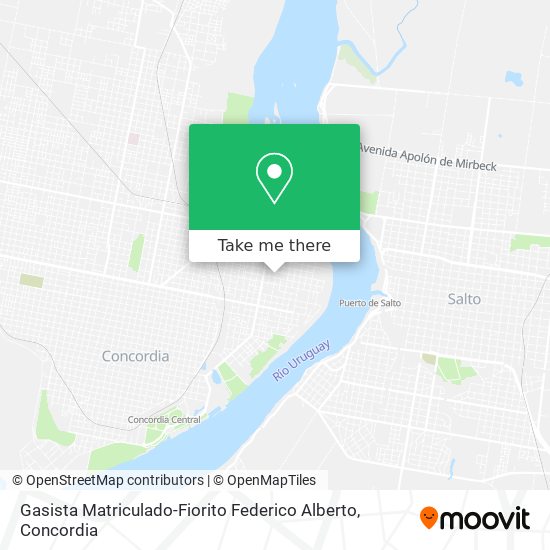 Mapa de Gasista Matriculado-Fiorito Federico Alberto