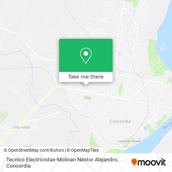 Mapa de Tecnico Electricistas-Molinari Néstor Alejandro