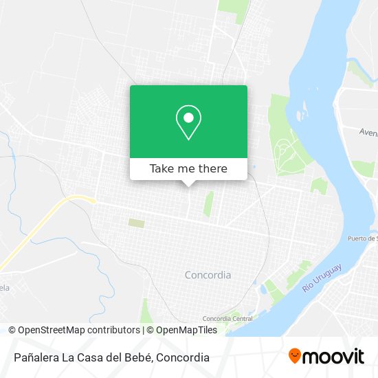 Mapa de Pañalera La Casa del Bebé