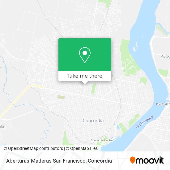 Aberturas-Maderas San Francisco map