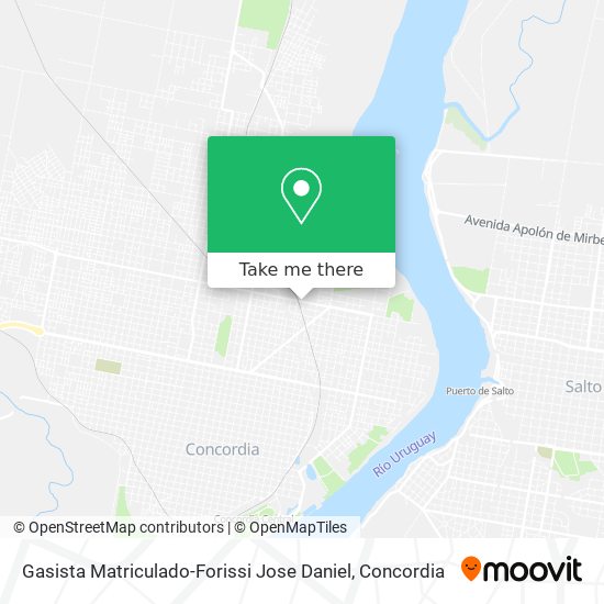 Gasista Matriculado-Forissi Jose Daniel map