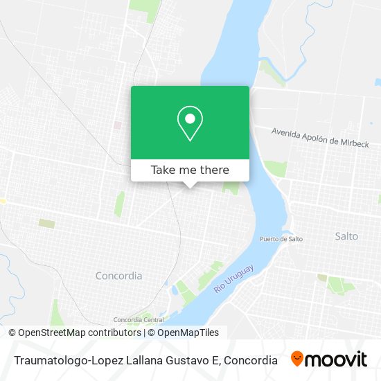 Traumatologo-Lopez Lallana Gustavo E map