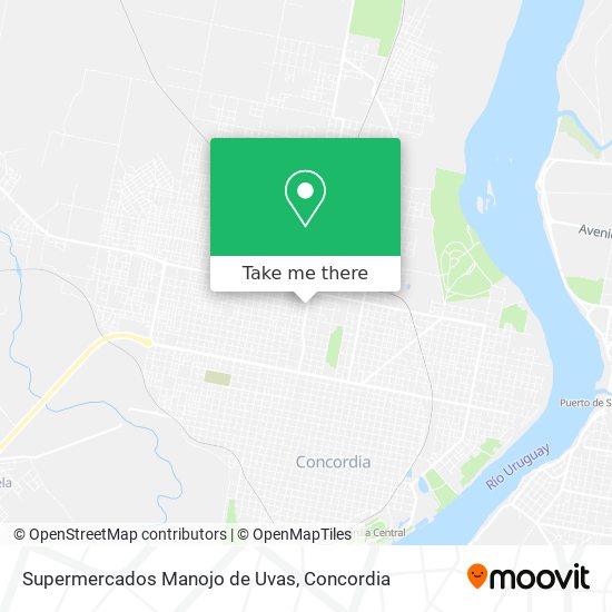 Supermercados Manojo de Uvas map