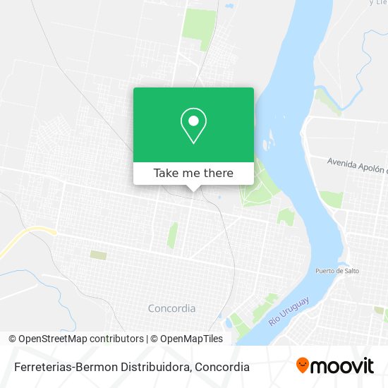 Mapa de Ferreterias-Bermon Distribuidora