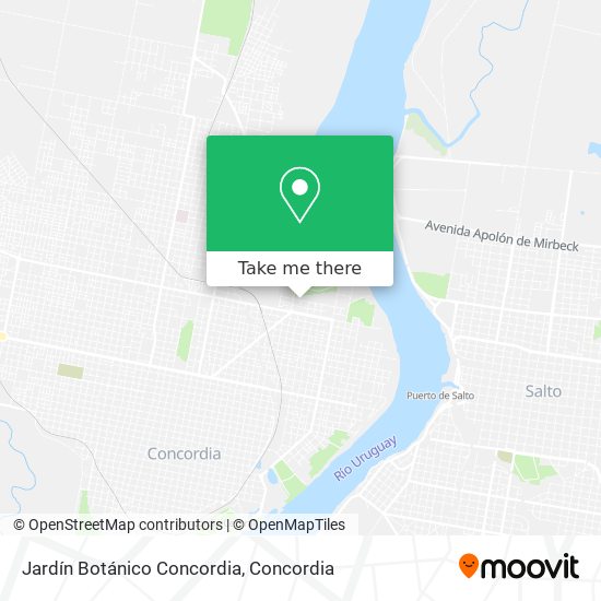 Jardín Botánico Concordia map