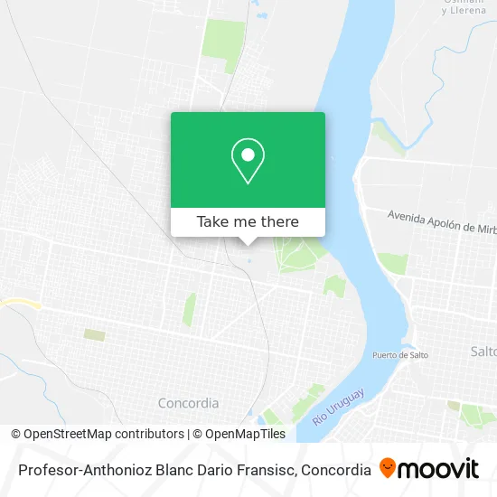 Profesor-Anthonioz Blanc Dario Fransisc map