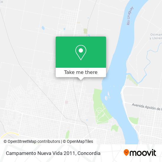 Campamento Nueva Vida 2011 map